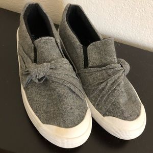 Gray Bow Sneakers